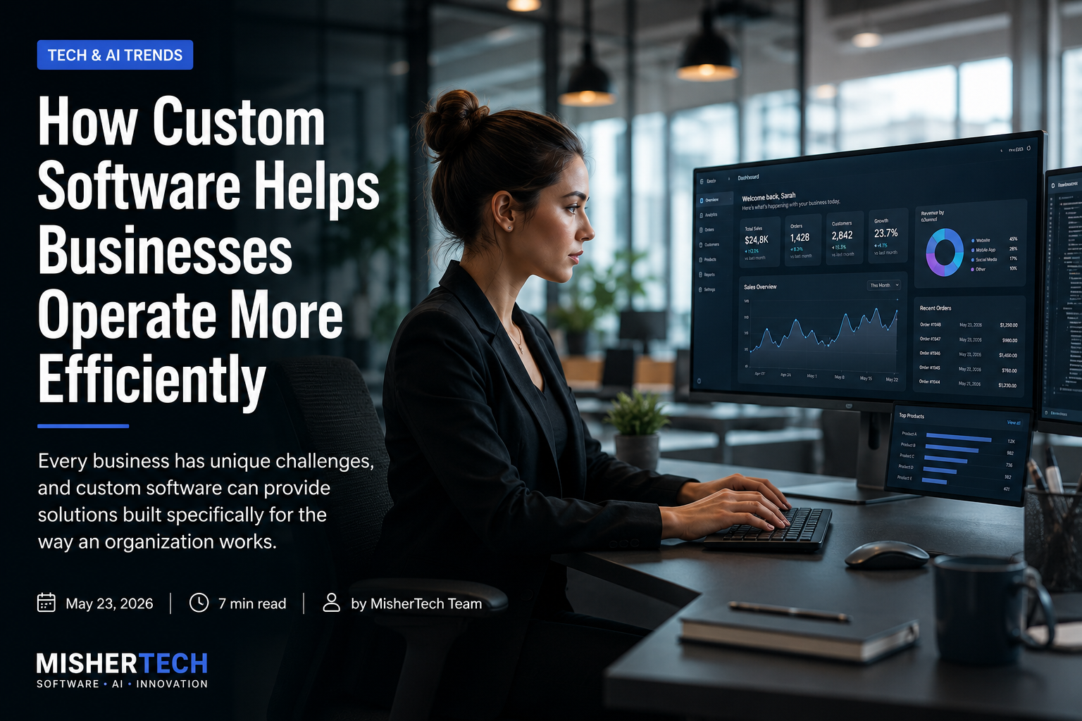 How Custom Software Helps Businesses Operate More Efficiently
